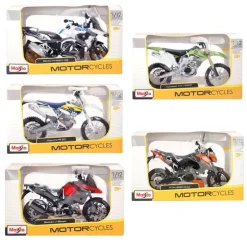 Moto Cross Metal Escala 1:12 Surtida