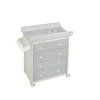 Mueble Bañera con Cajones Blancos Gris Safari