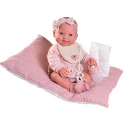 Muñeca Bebé Mia Hace Pipí con Cojín