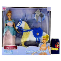 Muñeca Princesa Cinderella con Caballo