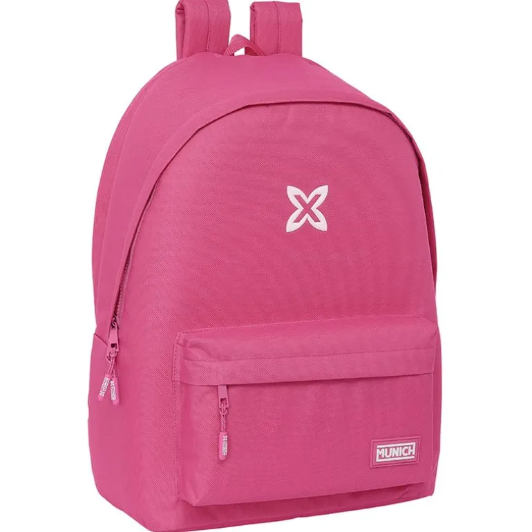 Munich Mochila Escolar Básica Fucsia