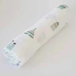 Muselina Bambú Cactus Verde