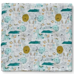 Muselina bambu 120*120 animalitos