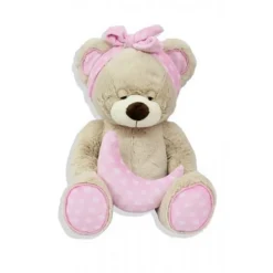 Oso Peluche Rosa con Luna 30cm