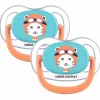 Pack 2 Chupetes Azul/Naranja 6-18M