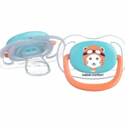 Pack 2 chupetes Azul/Naranja 0-6M