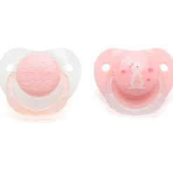 Pack 2 chupetes de 0-6m Rosa