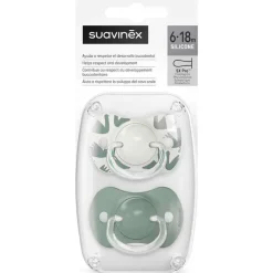 Pack 2 chupetes 6-18M Walk Verde