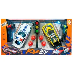 Pack 2 Coches R/C Escala 1:22 con Semáforo