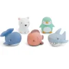 Pack de 5 juguetes baño Animales Polares