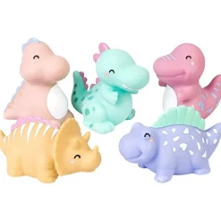 Pack de 5 juguetes baño Dino