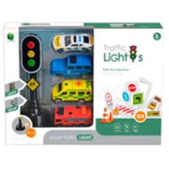 Pack Vehículos con Semáforo y Accesorios