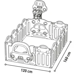 Parque bebé Montessori 160x120