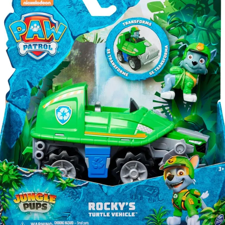 Patrulla Canina Jungle Pups Vehículo Rocky