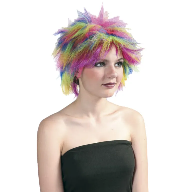 Peluca Multicolor Corta