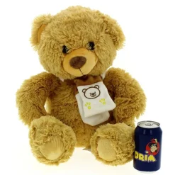 Peluche Oso con Bufanda Crema 40cm