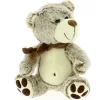 Peluche Oso Con Bufanda 20cm Marrón