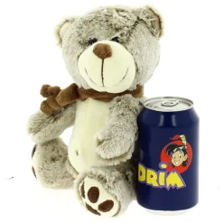Peluche Oso Con Bufanda 20cm Marrón