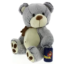 Peluche Oso Oscuro con Bufanda 40cm