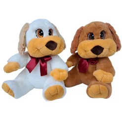 Peluche Perrito con Lazo 30 cm Surtido