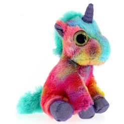 Peluche Unicornio Multicolor Verde 17 cm