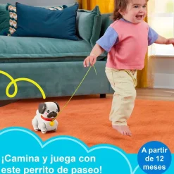 Pet Pals Pasea al Perrito Pug Juguete Arrastre