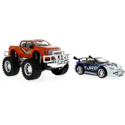 Pick Up con Coche de Remolque de Juguete