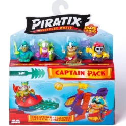 Piratix Shark Treasure Captain Pack Sorpresa