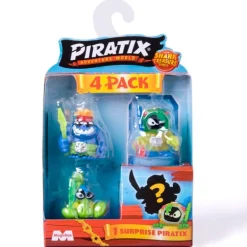 Piratix Shark Treasure Pack 4 Figuras Sorpresa