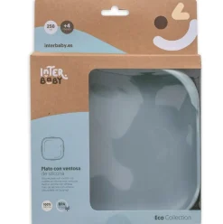 Plato llano silicona antideslizamiento Azul