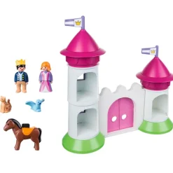 Playmobil 1.2.3 Castillo con Torre Apilable