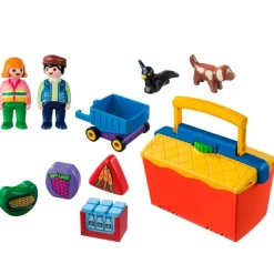 Playmobil 1.2.3 Mercado Maletín