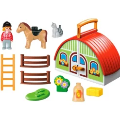 Playmobil 1.2.3 Mi Primera Granja Maletín