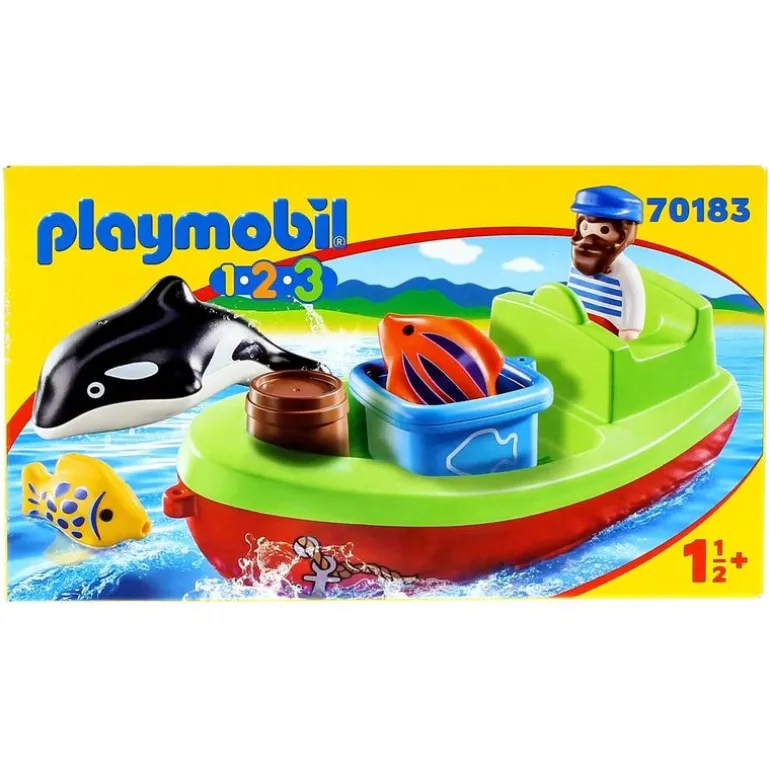 Playmobil 1.2.3 Pescador con Bote