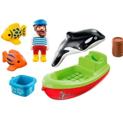 Playmobil 1.2.3 Pescador con Bote
