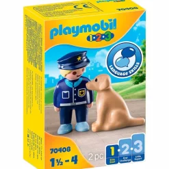 Playmobil 1.2.3 Policía con Perro