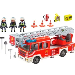 Playmobil Action Camión Grúa de Bomberos Escalera
