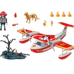 Playmobil Action Heroes Hidroavión de Bomberos