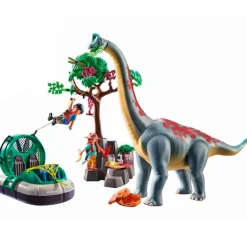 Playmobil Braquiosaurio con Aerodeslizador