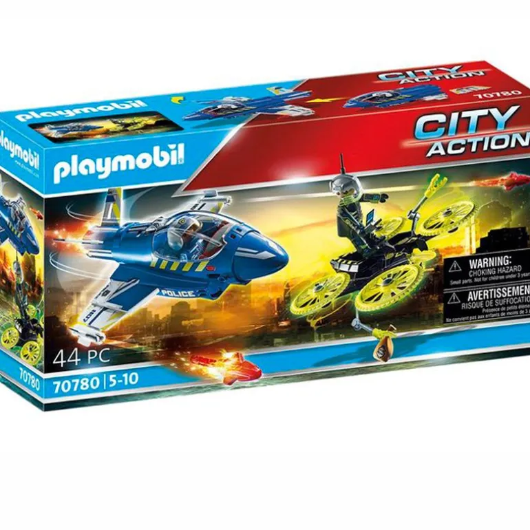 Playmobil City Action Avión Persecución Dron