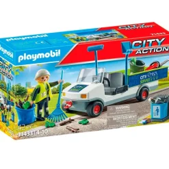 Playmobil City Action Limpieza con Coche Eléctrico