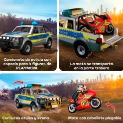 Playmobil City Action Pick Up Persecución Policial