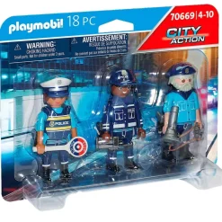 Playmobil City Action Set Figuras Policía