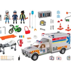 Playmobil City Action Vehículo US Ambulancia