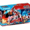 Playmobil City Action Vehículo Bomberos US Tower