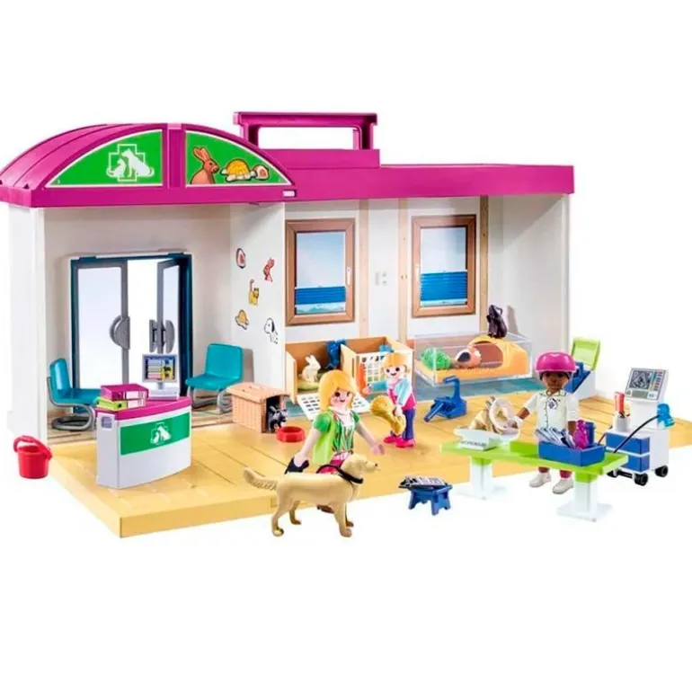 Playmobil City Life Clínica Veterinaria Maletín