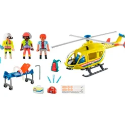 Playmobil City Life Helicóptero de Rescate