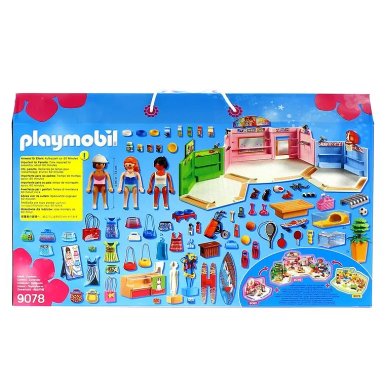 Playmobil City Life Paseo Comercial con 3 Tiendas