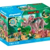 Playmobil Dinos Familia de Triceratops