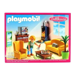 Playmobil Dollhouse Sala de Estar con Fuego